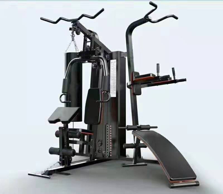 Evde Egzersiz için 3 İstasyon Çelik Boru Spor Salonu Fitness Ekipmanları